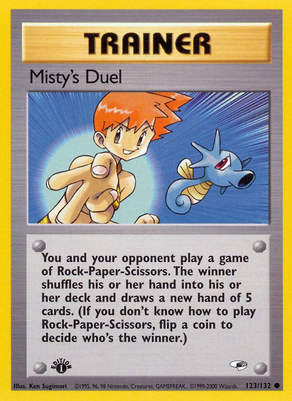Misty's Duel Gym Heroes 123 1st Edition
