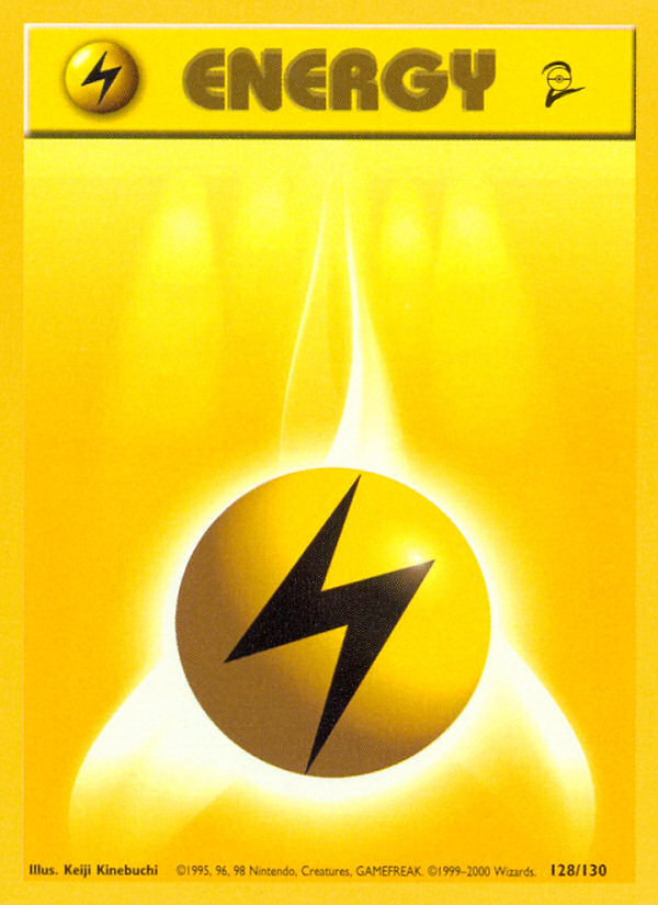 Base Set 2 #128 — Lightning Energy (Common)