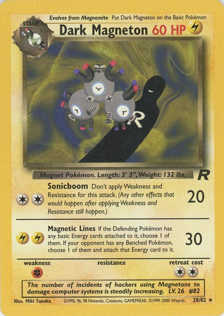 Team Rocket #28 — Dark Magneton (Rare)