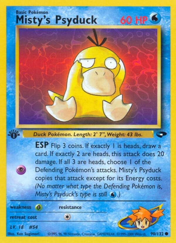 Misty's Psyduck #90 Pokemon Gym Challenge 1st Edition