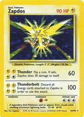Zapdos #16 Base Set (English, Vintage WotC)