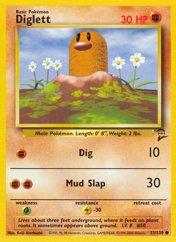 Base Set 2 #71 — Diglett (Common) #2