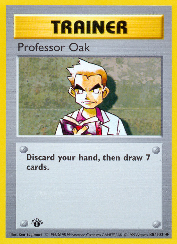Base Set #88 — Professor Oak (Uncommon, Shadowless)