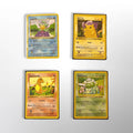1st Edition Kanto Base Starters Set (Shadowless) 1999 MP-DMG