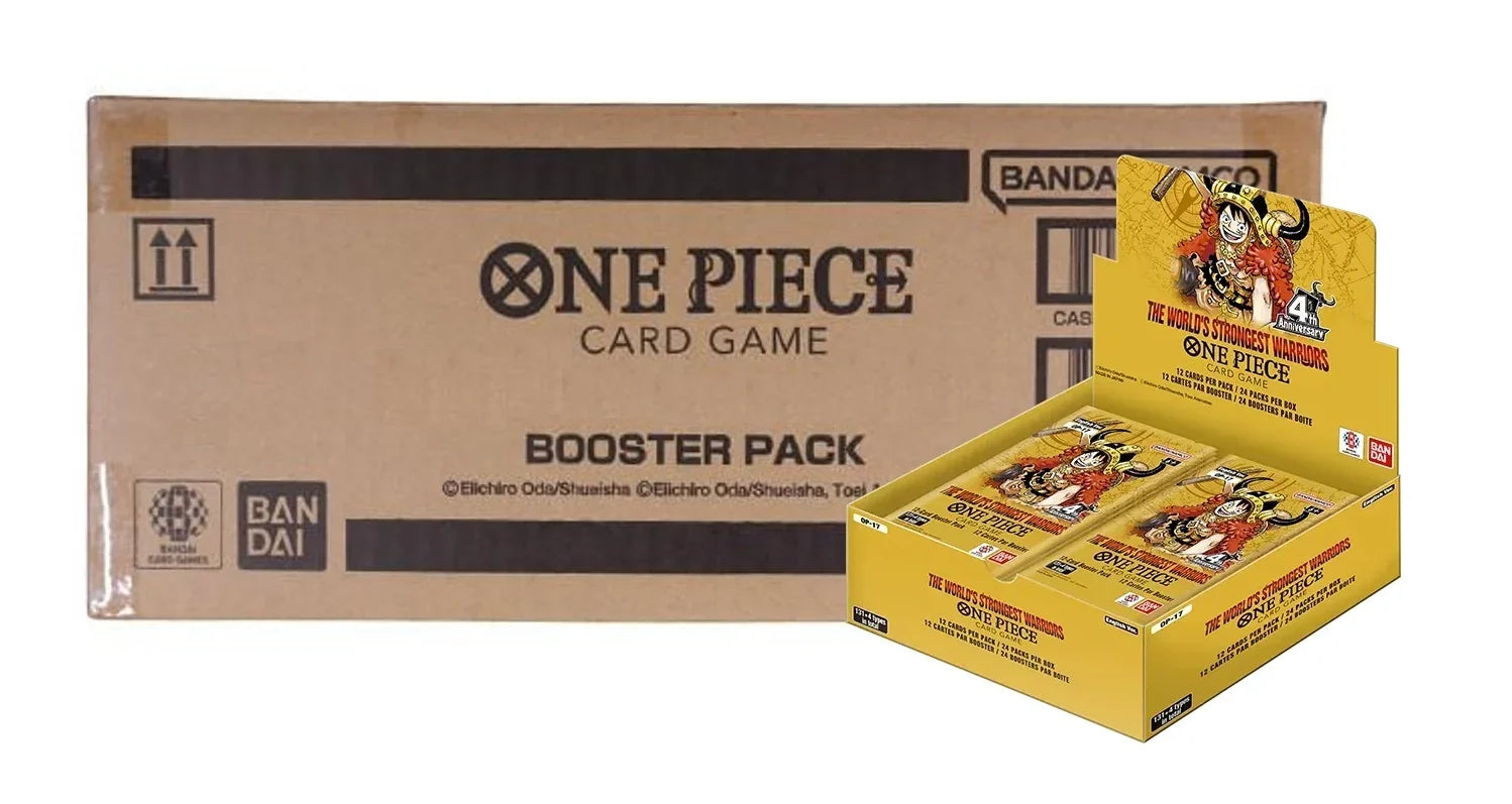 One Piece OP-17 The World's Strongest Warriors English sealed case — 12 booster boxes, factory sealed