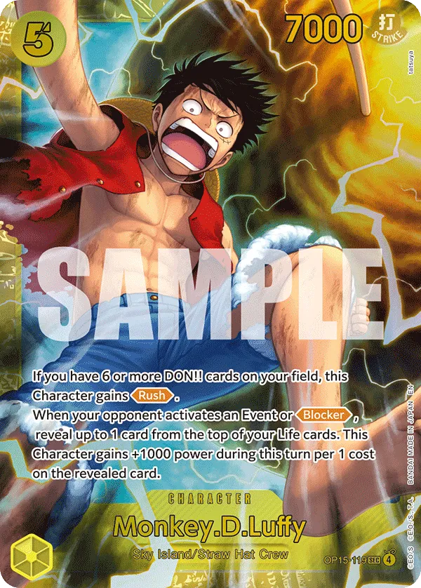 OP15-119 — Monkey.D.Luffy (SEC Foil, English)