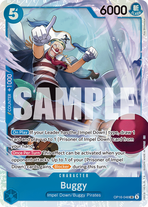 One Piece OP16-048 Buggy SR Foil English