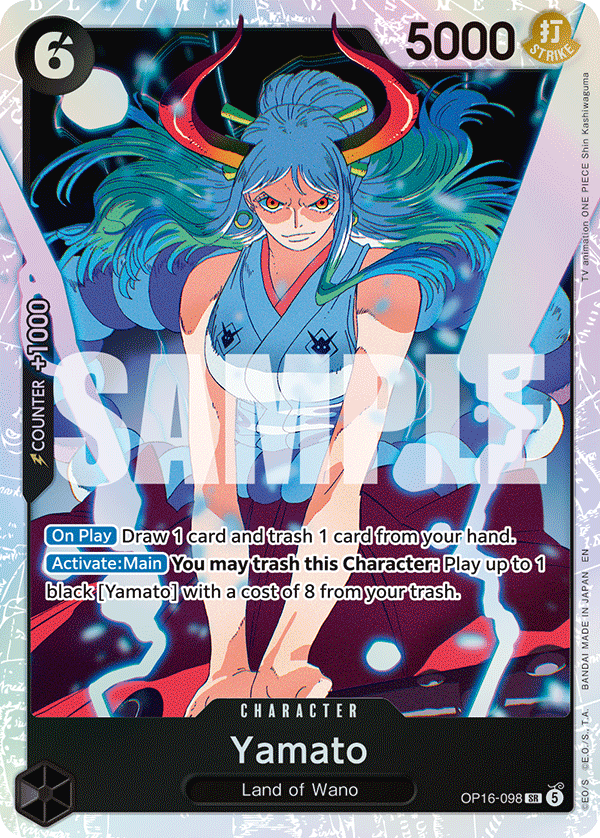 One Piece OP16-098 Yamato SR Foil English