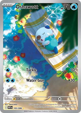 Oshawott 105/086 Illustration Rare