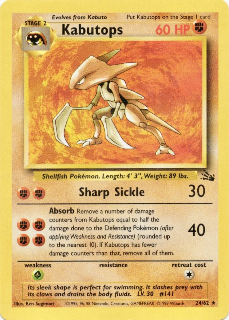 Kabutops Fossil 24 Unlimited