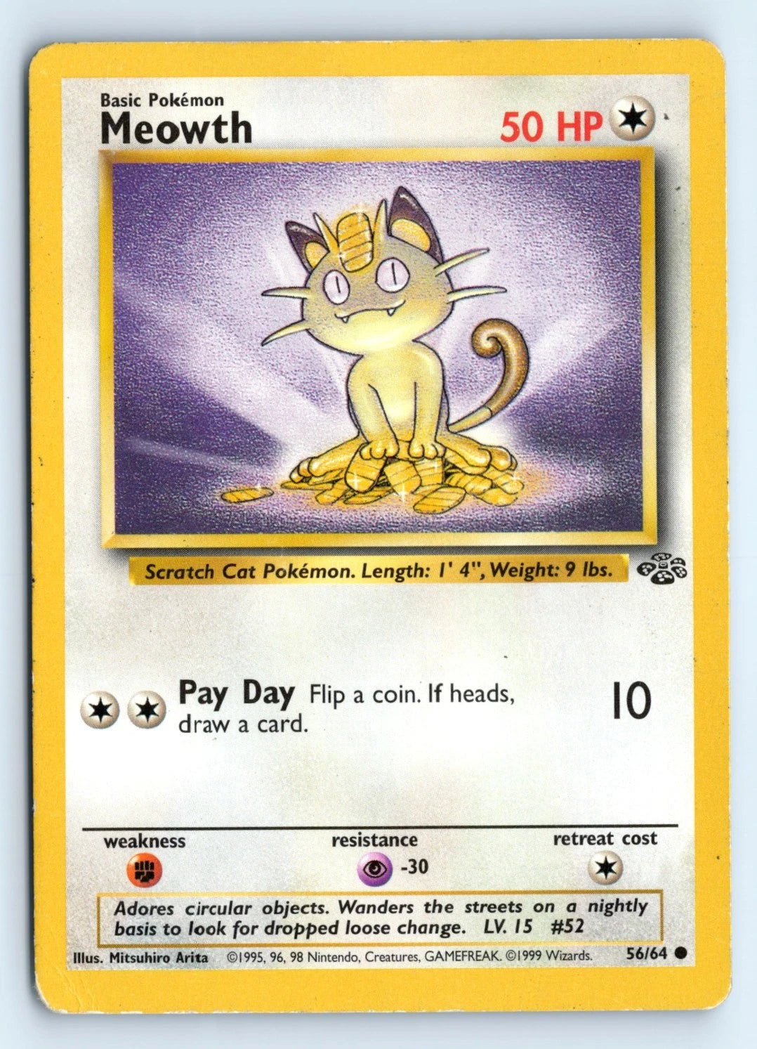 Jungle #56 — Meowth (Common)