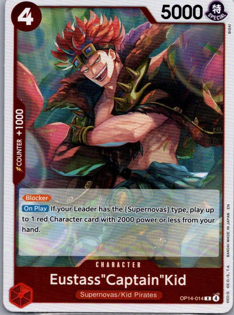 OP14-014 — Eustass"Captain"Kid (R Foil, English)