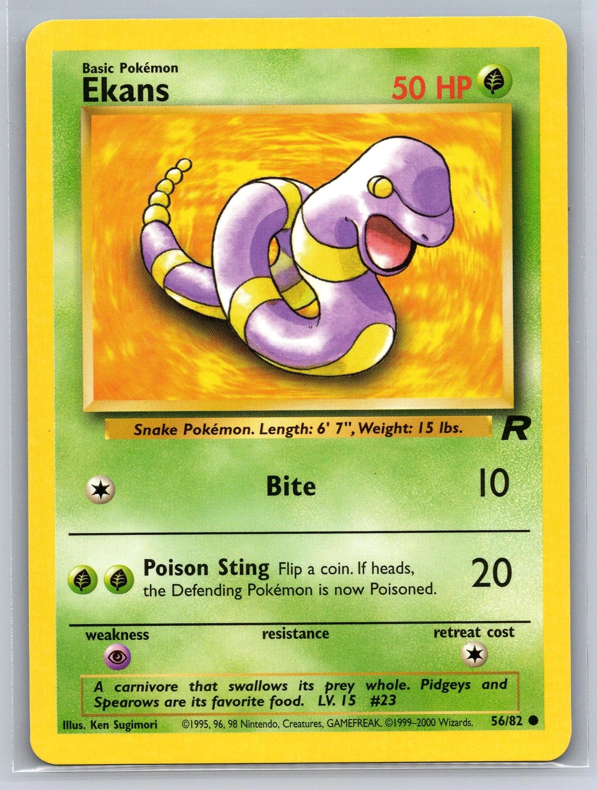 Team Rocket #56 — Ekans (Common)