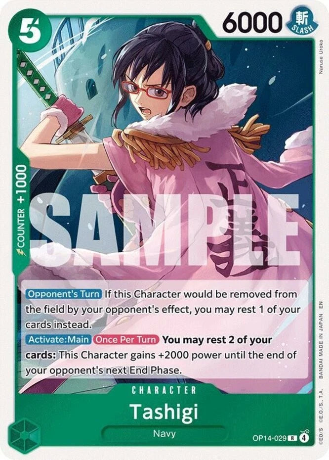 OP14-029 — Tashigi (R Foil, English)