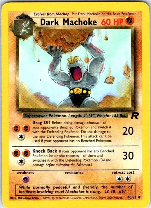 Team Rocket #40 — Dark Machoke (Uncommon)