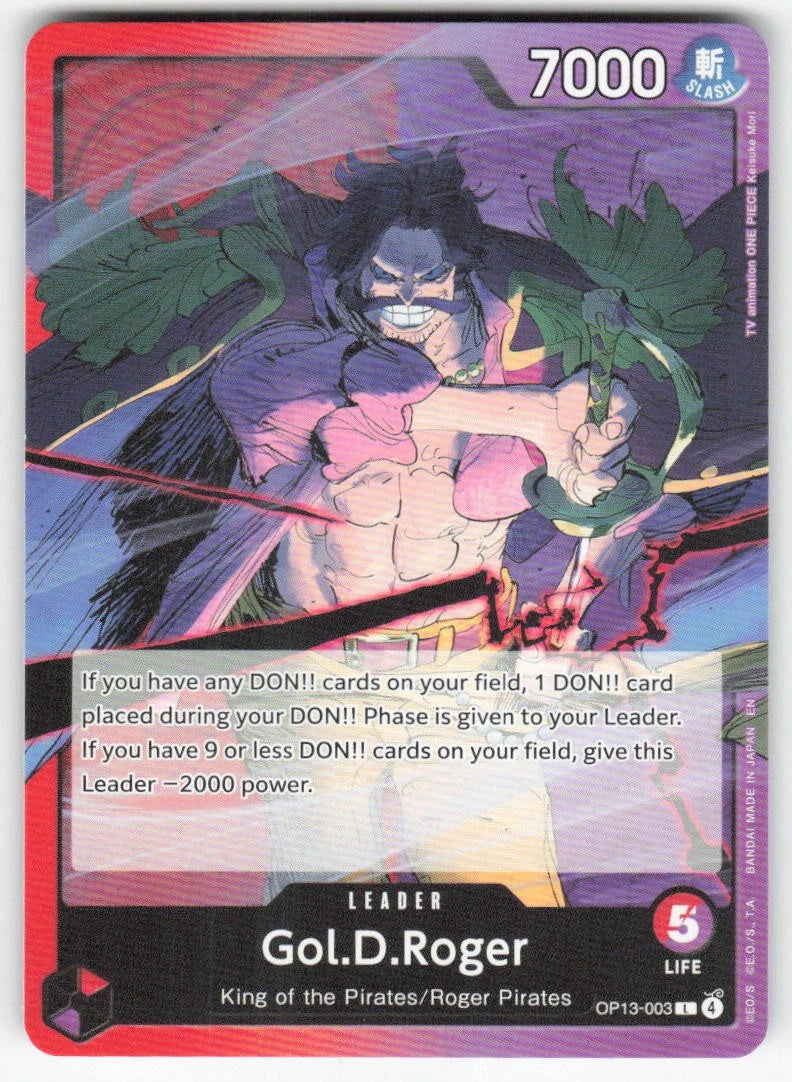 OP13-003 — Gol.D.Roger (Leader, English)