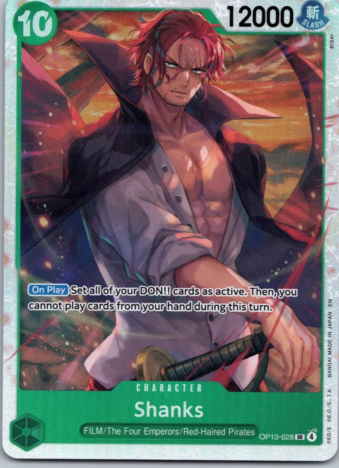OP13-028 — Shanks (SR Foil, English)