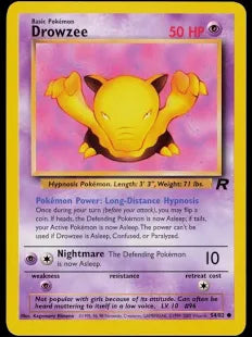 Team Rocket #54 — Drowzee (Common)
