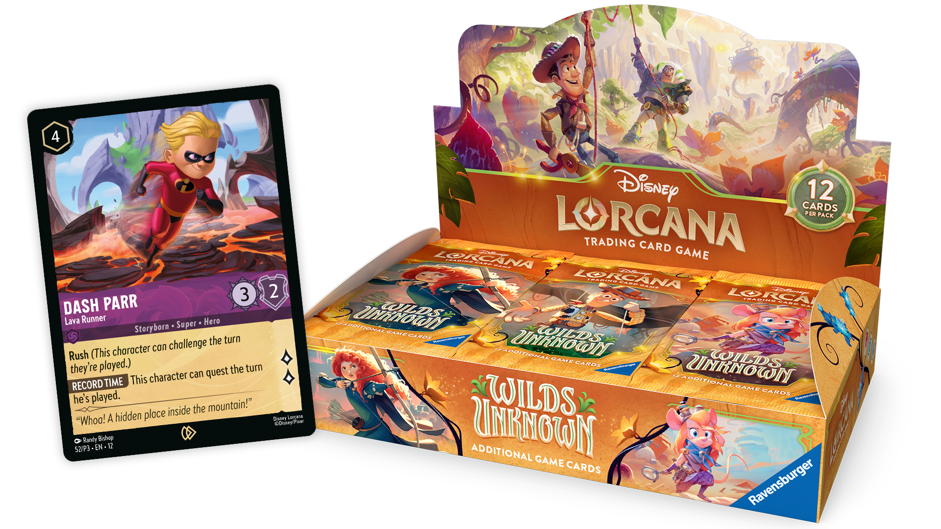Disney Lorcana Wilds Unknown booster box — 24 packs, English